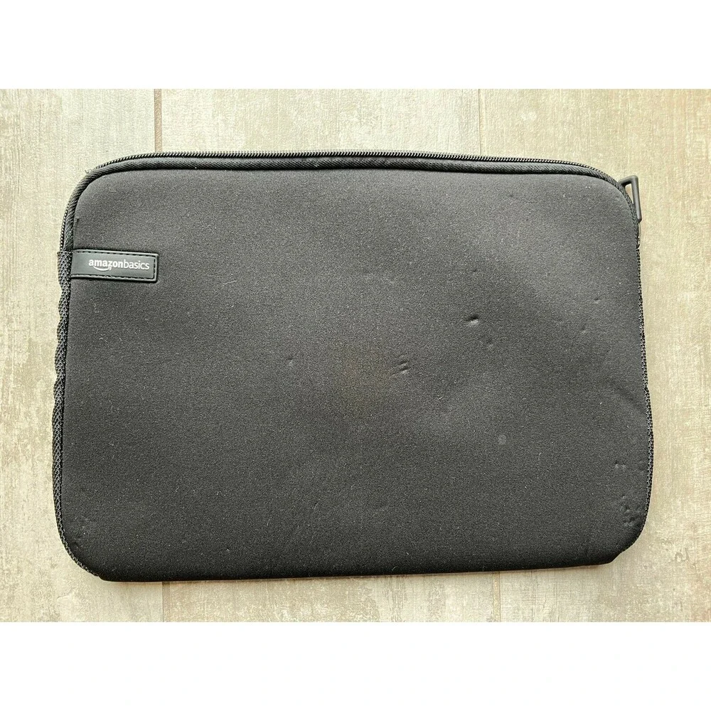 Amazon Basics 13 Inch Laptop Tablet iPad Protective Sleeve Case Black Zip